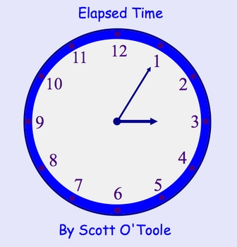 Preview of Elapsed Time Smartboard Math Lesson