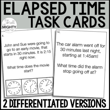 Preview of Elapsed Time Task Cards