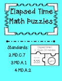 Elapsed Time Task Card Puzzles