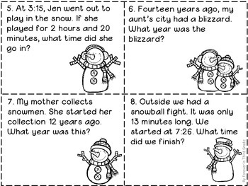 Elapsed Time Task Cards By Forever In Third Grade 