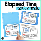 Elapsed Digital Time Task Cards Math Printable Centers Aut