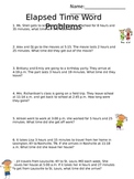 Elapsed Time Word Problems