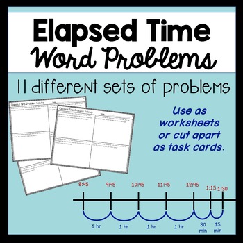 Preview of Elapsed Time Word Problems