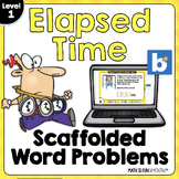 Elapsed Time | Word Problems | Self Checking | Print & Dig
