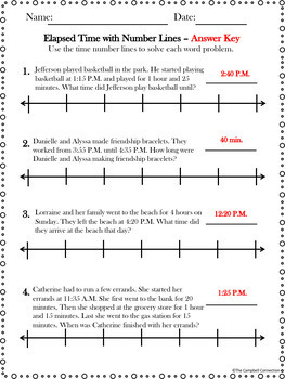 elapsed time number line freebie by the campbell connection tpt