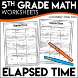 Elapsed Time Worksheets with Word Problems 5th Grade