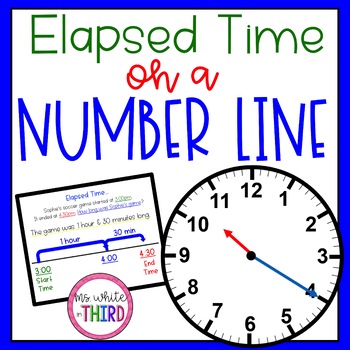 Preview of Elapsed Time on a Number Line (Lesson & Practice)