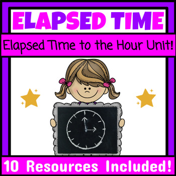 Preview of Elapsed Time to the Hour Unit How Much Time Has Passed Time Managment Special Ed