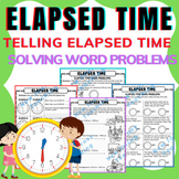 Elapsed time/ Reading and writing time, Elapsed Time word Problem.
