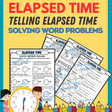 Elapsed Time (word problem and mixed practice) worksheet /