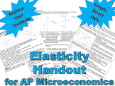 Elasticity - AP microeconomics handout