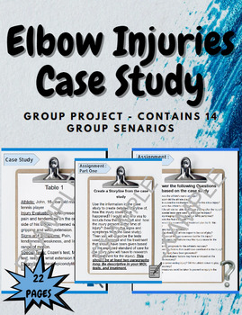 Preview of Elbow Injuries Case Studies and Scenario Question - Group work