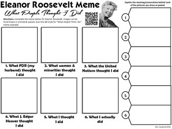 Preview of Eleanor Roosevelt Meme Activity