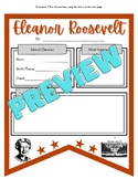 Eleanor Roosevelt Mini-Bio and Pennant