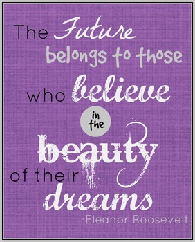 Preview of Eleanor Roosevelt Quote Printable Poster