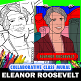 Eleanor Roosevelt Women's History Month Mural Coloring Gro