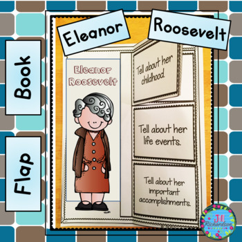 Preview of Biography Template Eleanor Roosevelt Women's History Month Bulletin Board