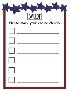 Preview of Election Ballot