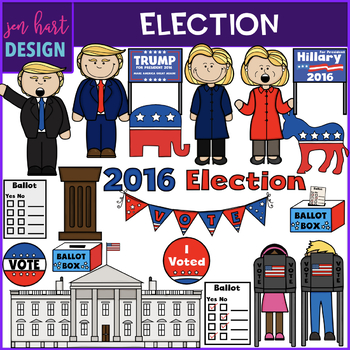 Preview of Election Clip Art - Presidential Clipart {jen hart Clip Art}