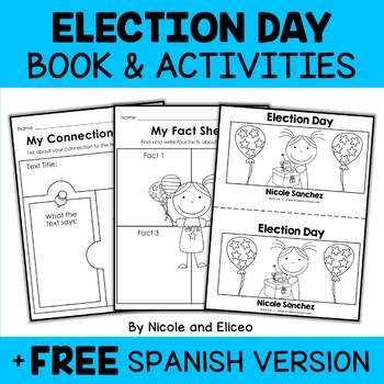 Preview of Election Day Activities and Mini Book + FREE Spanish