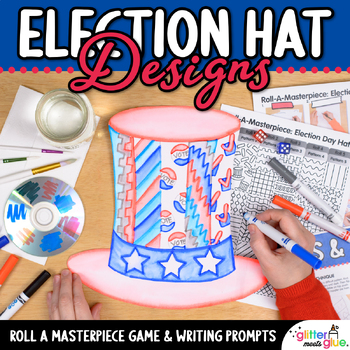 Preview of Election Day 2024: Uncle Sam Hat Drawing, Art Sub Plan, & Writing Prompts