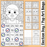 Election Day Activities Bingo Game Vote Coloring Page Pop 