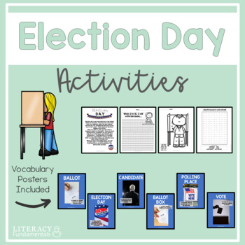 Preview of Election Day Activities Close Reading Crafts and More