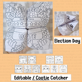 Election Day Activities Cooties Catcher Writing Game Vote 