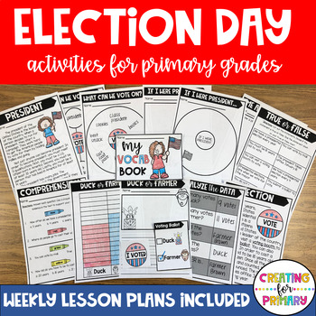 Preview of Election Day Activities and Lessons - Voting, Duck for President, Mock Voting