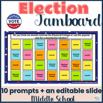 Preview of Election Day Activities for Middle School - Jamboard