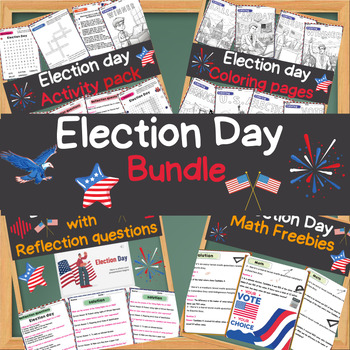 Preview of Election Day Activity pack - Bundle
