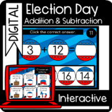 Election Day Addition and Subtraction Interactive Slides l
