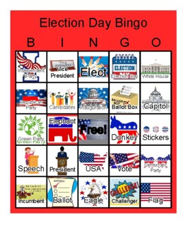 Preview of Election Day Bingo