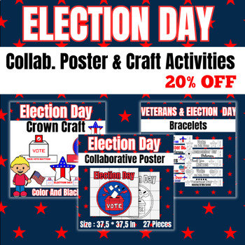 Preview of Election Day Collaborative Poster & Activities Bundle