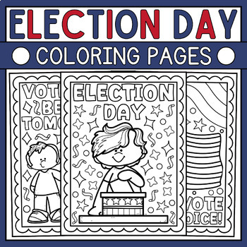 Preview of Election Day Coloring Pages • Election Day Activities • Election Day Coloring