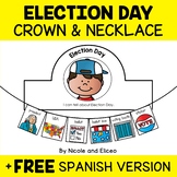 Election Day Activity Crown and Necklace Crafts + FREE Spanish