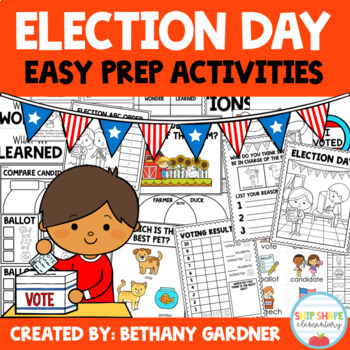 Preview of Election Day - Duck for President - No Prep Printables