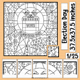 Election Day First Grade Vote Coloring Page Bulletin Board