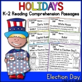 Election Day Holidays Reading Comprehension Passages K-2