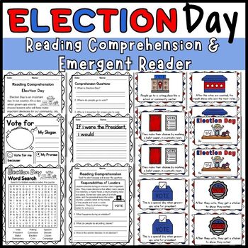Preview of Election Day Reading Comprehension and Emergent Readers