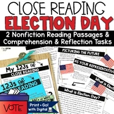 Election Day Reading Passages Comprehension Activities
