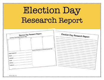 Preview of Election Day Research Report