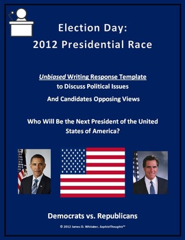 Preview of Election Day Response Template & Graphic Organizer Common Core