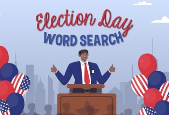 Preview of Election Day/Voting Day Word Search