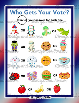 Preview of Election Day Voting FREEBIE!