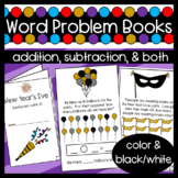 New Year's Word Problem Books: Addition and Subtraction wi
