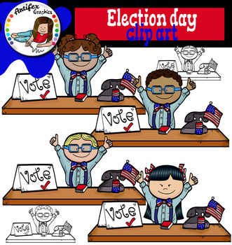 Preview of Election Day clip art. Free!!