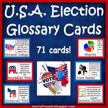 Preview of Election Glossary Cards