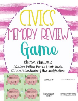 Preview of Election Memory Review Game