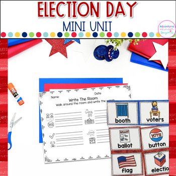 Preview of Election Day Unit and Flip Book - Mini Unit - Kindergarten